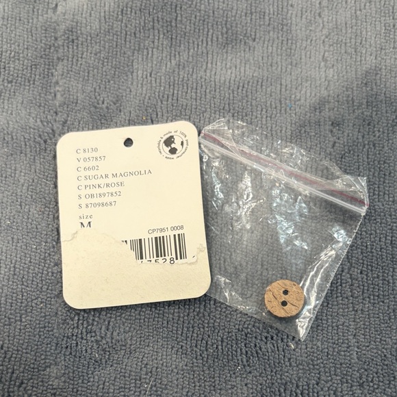 Free People Shea Yoke Dress with Slip and Spare Button Size M Pink - Picture 6 of 8